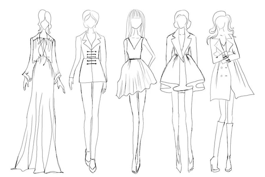 How To Draw Models For Fashion Design
